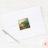 De redding van John Wesley Vierkante Sticker (Envelop)