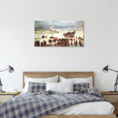 De reddingsboot, 1873 canvas afdruk (Insitu (Slaapkamer))