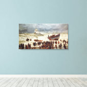 De reddingsboot, 1873 canvas afdruk (Insitu (Houten vloer))