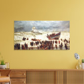 De reddingsboot, 1873 canvas afdruk (Insitu (Woonkamer))