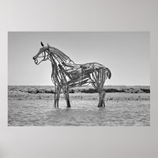 De reddingsbootpaarden, Wells-next-the-Sea Poster