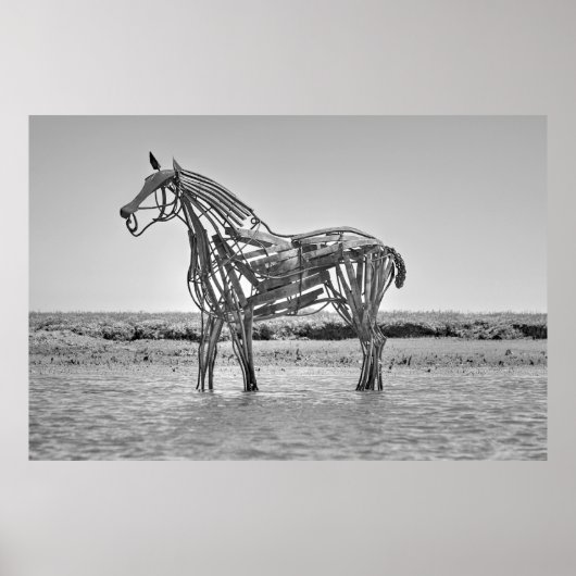 De reddingsbootpaarden, Wells-next-the-Sea Poster (Voorkant)