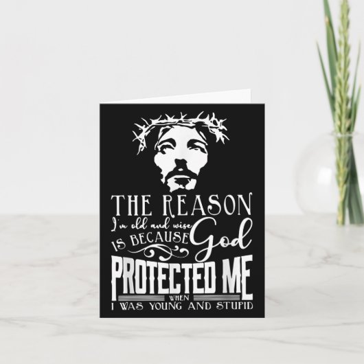 De reden dat ik ' m oud en wijs is, is omdat G Kaart (Voorkant)