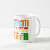 De reden voor autisme-mok koffiemok (Voorkant rechts)