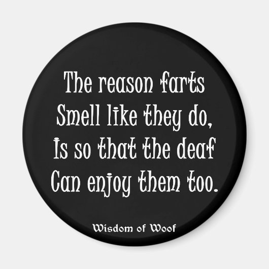 De reden waarom scheten ruiken zoals ze ruiken magneet (Voorkant)