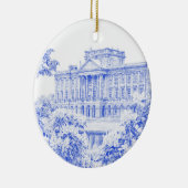 De redenen in Pemberley (blauw) - Keramisch Ornament (Rechts)