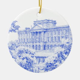De redenen in Pemberley (blauw) - Keramisch Ornament