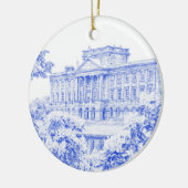 De redenen in Pemberley (blauw) - Keramisch Ornament (Links)