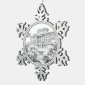 De redenen in Pemberley - Tin Sneeuwvlok Ornament (Rechts)