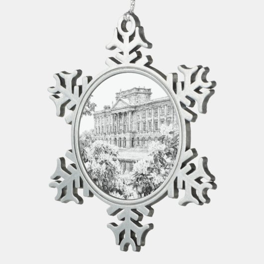De redenen in Pemberley - Tin Sneeuwvlok Ornament (Rechts)