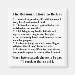 De redenen waarom ik homo ben magneet
