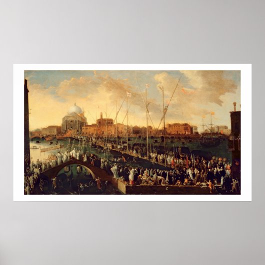 De Redentore Processie (olie op canvas) Poster (Voorkant)