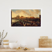 De Redentore Processie (olie op canvas) Poster (Keuken)