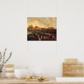De Redentore Processie (olie op canvas) Poster (Keuken)
