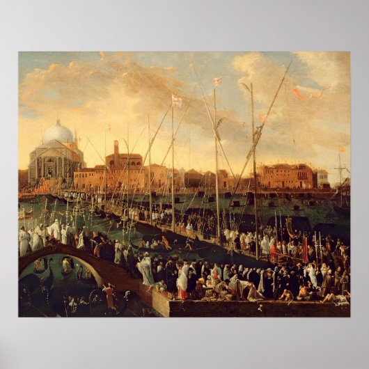 De Redentore Processie (olie op canvas) Poster (Voorkant)