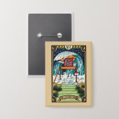 De Redtower | Grappige Tarotkaart Knop Button (Voorkant / Achterkant)