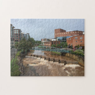 De Reedy rivier na het storm Legpuzzel