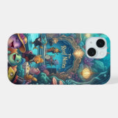 De Reef Notes Underwater Band iPhone Hoesje 15 Case (Achterkant horizontaal)