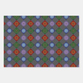 De reeks elementen Mandalas-omslagpapier Inpakpapier Vel (Voorkant)