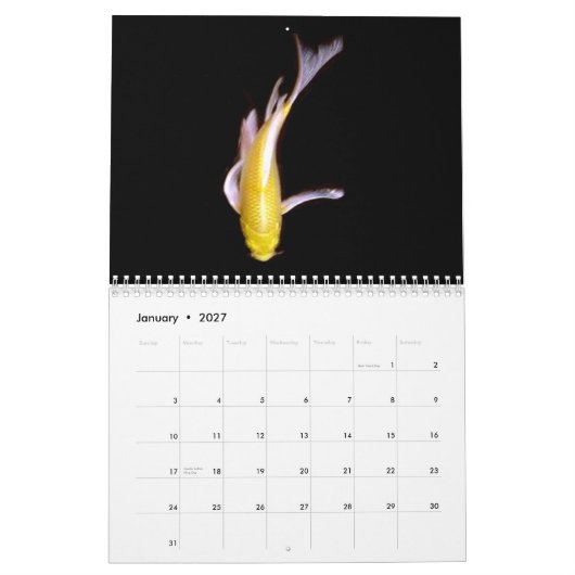 De reeks Koi, door Gepersonaliseerde Zuster C - Kalender (Jan 2027)