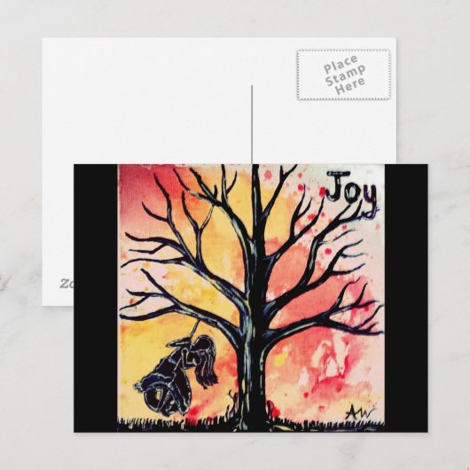 De reeks van de Boom: Vreugde Briefkaart (Voorkant / Achterkant)