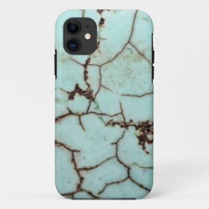 De Reeks van de halfedelsteen - Gebarsten Turkoois iPhone 11 Hoesje