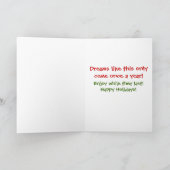 De Reeks van de Humor van de vakantie Feestdagen Kaart (Binnen)