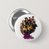 De reeks van de Versiering 2 ontsproten groep Ronde Button 5,7 Cm (Voorkant /achterkant)