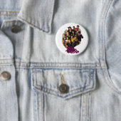 De reeks van de Versiering 2 ontsproten groep Ronde Button 5,7 Cm (In situ)