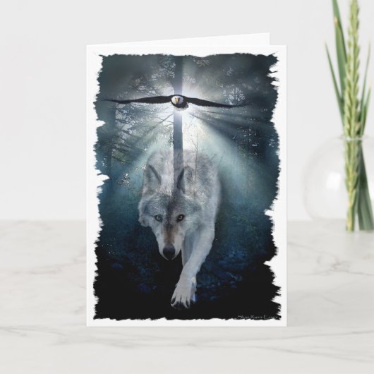 De Reeks van de WOLF & van het Wild van EAGLE Kaart (Voorkant)