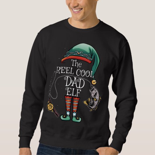 De REEL COOL DAD Elf Matching Family Vist Chri Trui (Voorkant)