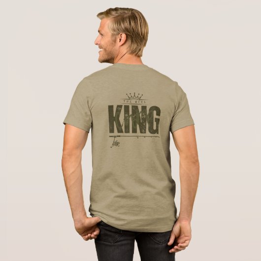 De reel karper King | Karpervisserij Tri-Blend Shirt (Voorkant)