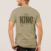 De reel karper King | Karpervisserij Tri-Blend Shirt (Achterkant)