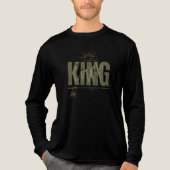 De reel karper King | Karpervisserij Tri-Blend Shirt (Voorkant volledig)