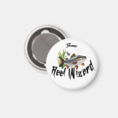 De Reel Wizard Regenboogforel Magneet (Voorkant / Achterkant)