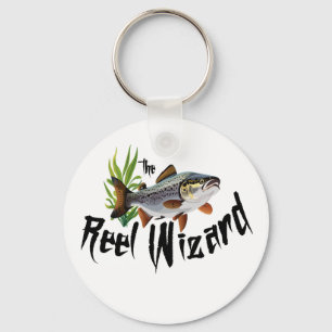 De Reel Wizard Regenboogforel Sleutelhanger