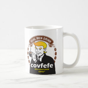 DE REËLE DRINK VAN MANNEN COVFEFE! Trump Meme Cof Koffiemok