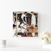 De referentie vierkante klok (Huis)