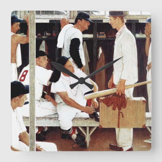 De referentie vierkante klok (Voorkant)