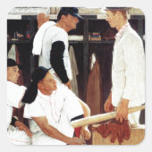 De referentie vierkante sticker (Voorkant)