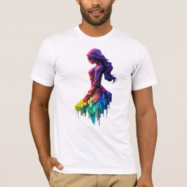 De reflecterende dame t-shirt