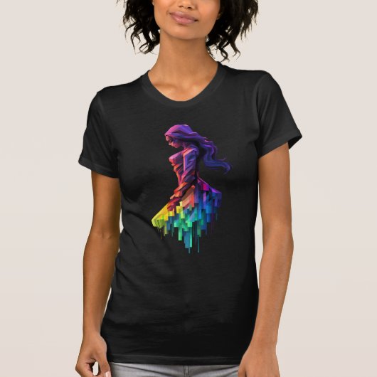 De reflecterende dame t-shirt (Voorkant)