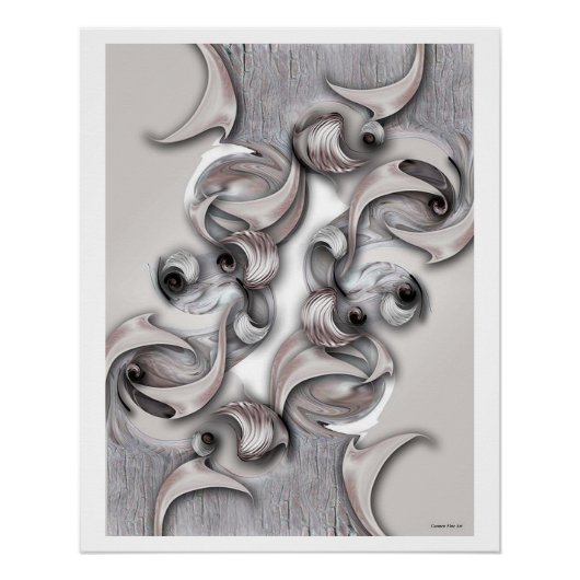 "De reflecterende voortzetting", glanzend Poster (Voorkant)