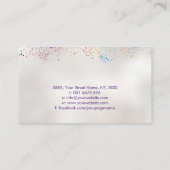 De reflectie Boom van het leven - rijk van kleuren Visitekaartje (Achterkant)