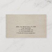 De reflectie Boom van het leven Visitekaartje (Achterkant)