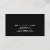 De reflectie Boom van het leven - witte wolk Visitekaartje (Achterkant)