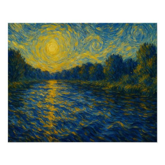 De reflectie van Dawn Perfect Poster (Voorkant)