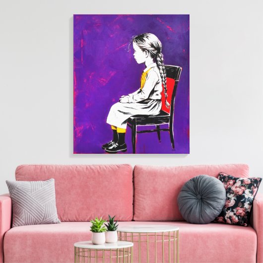 De reflectie van de onschuld 24 canvas afdruk (Insitu (Woonkamer))