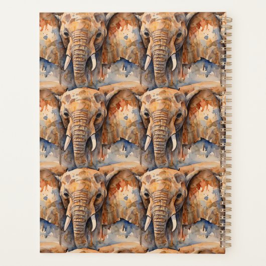 De reflectie van een olifant planner (Achterkant)