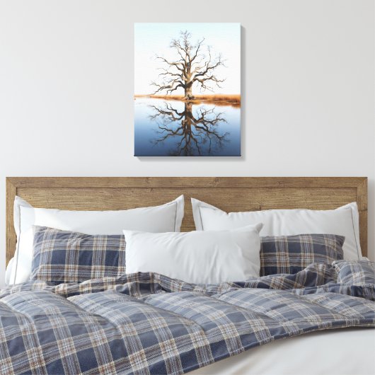 De reflecties canvas afdruk (Insitu (Slaapkamer))